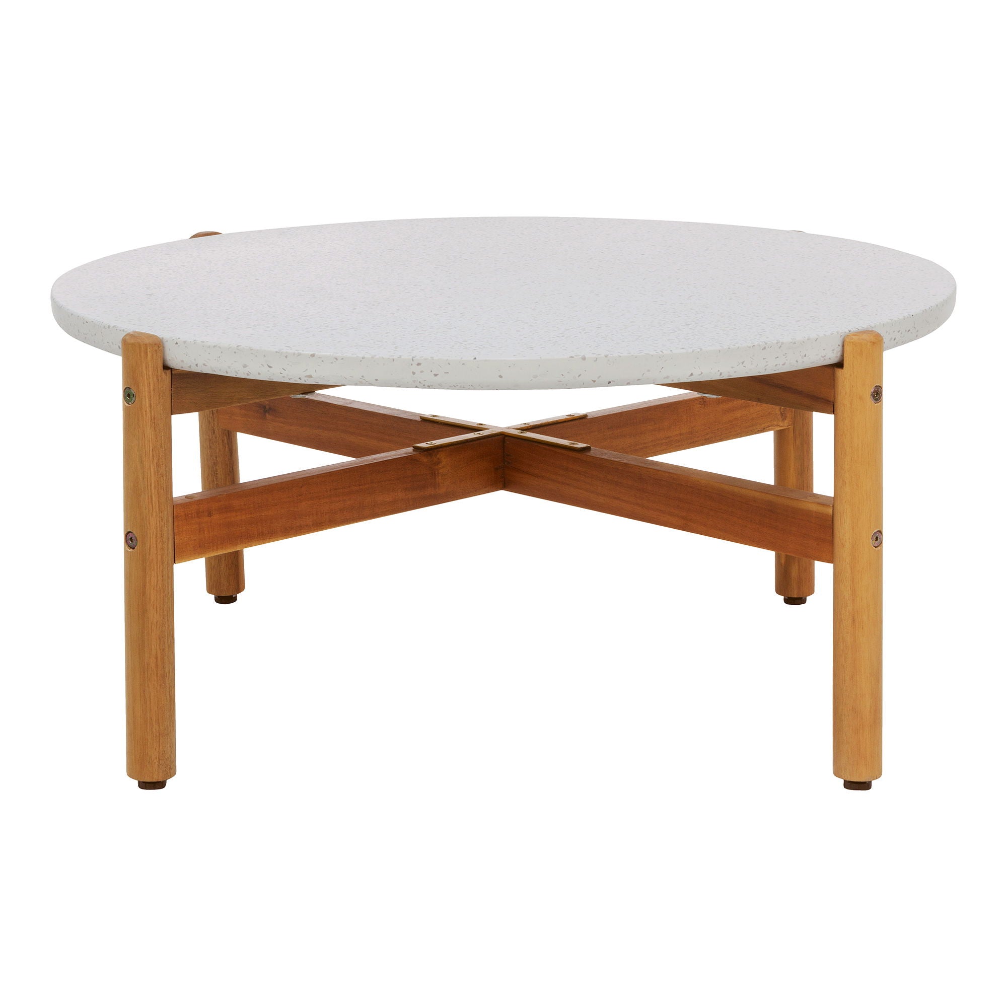Terracina Coffee Table - Coffee table, acacia/terrazzo, natural<br>ø84,5x38,5 cm